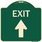 Signmission Exit Exit with Up Arrow Heavy-Gauge Aluminum Architectural Sign, 18" H, 18" L, G-1818-24030 A-DES-G-1818-24030 - alternate 1